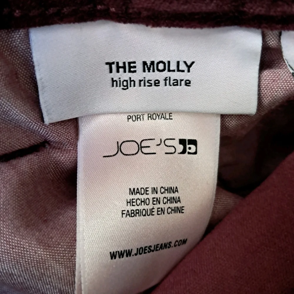 Joe's Jeans The Molly High Rise Flare Leg Port Royale *Pants Have Been Hemmed - Picture 6 of 9
